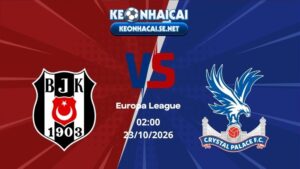 Soi Kèo Besiktas vs Crystal Palace 02h00 23/10/2026 - Europa League